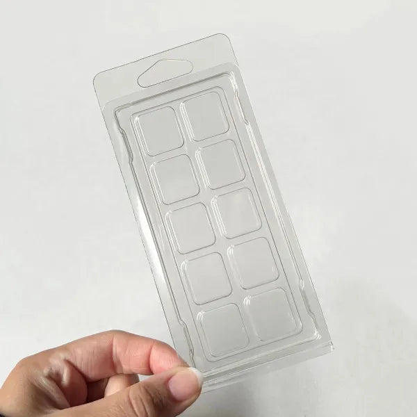 10 Cavity Wax Melt Snap Bar Clamshells