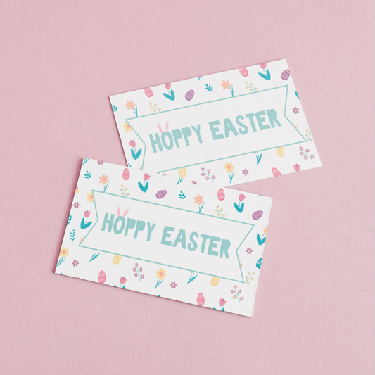 85mm x 55mm 'Hoppy Easter' Appreciation Cards