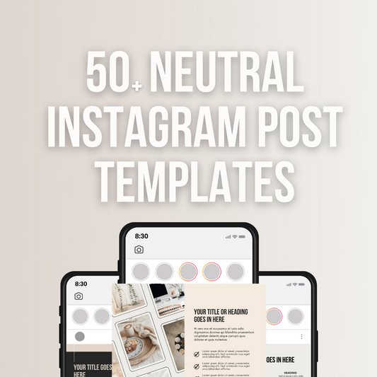 Neutral Instagram Posts Template