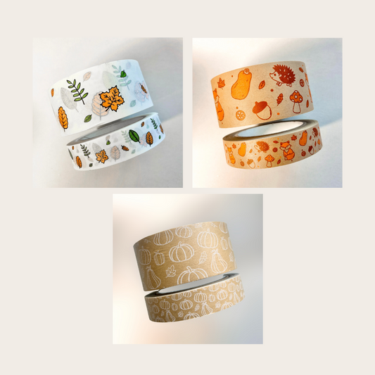 Patterned Paper Tape - Autumn