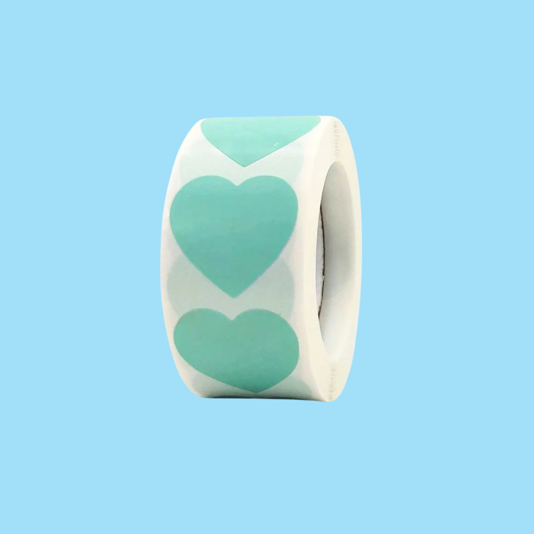 1" Stickers - Heart