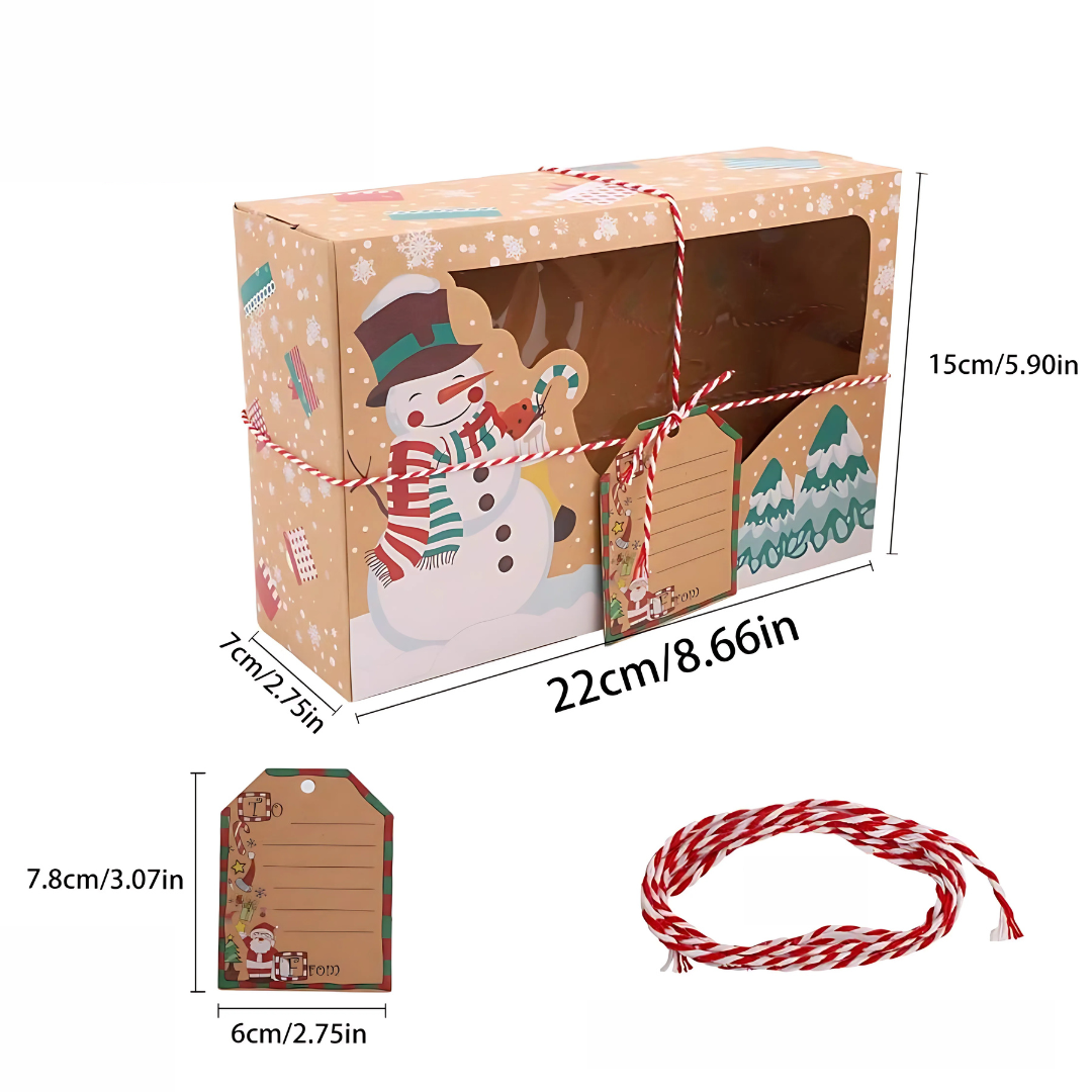 Christmas Gift Boxes with PET Plastic Window