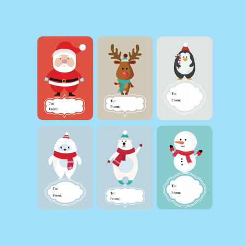 Christmas To/From Gift Labels – 100 Sticker Roll