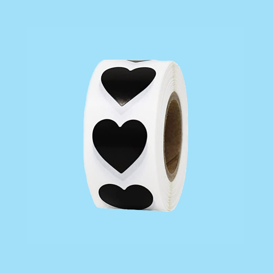 1" Stickers - Heart