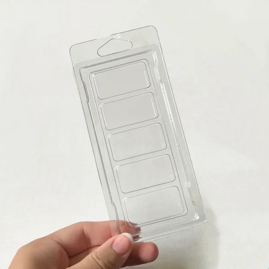 5 Cavity Wax Melt Snap Bar Clamshells