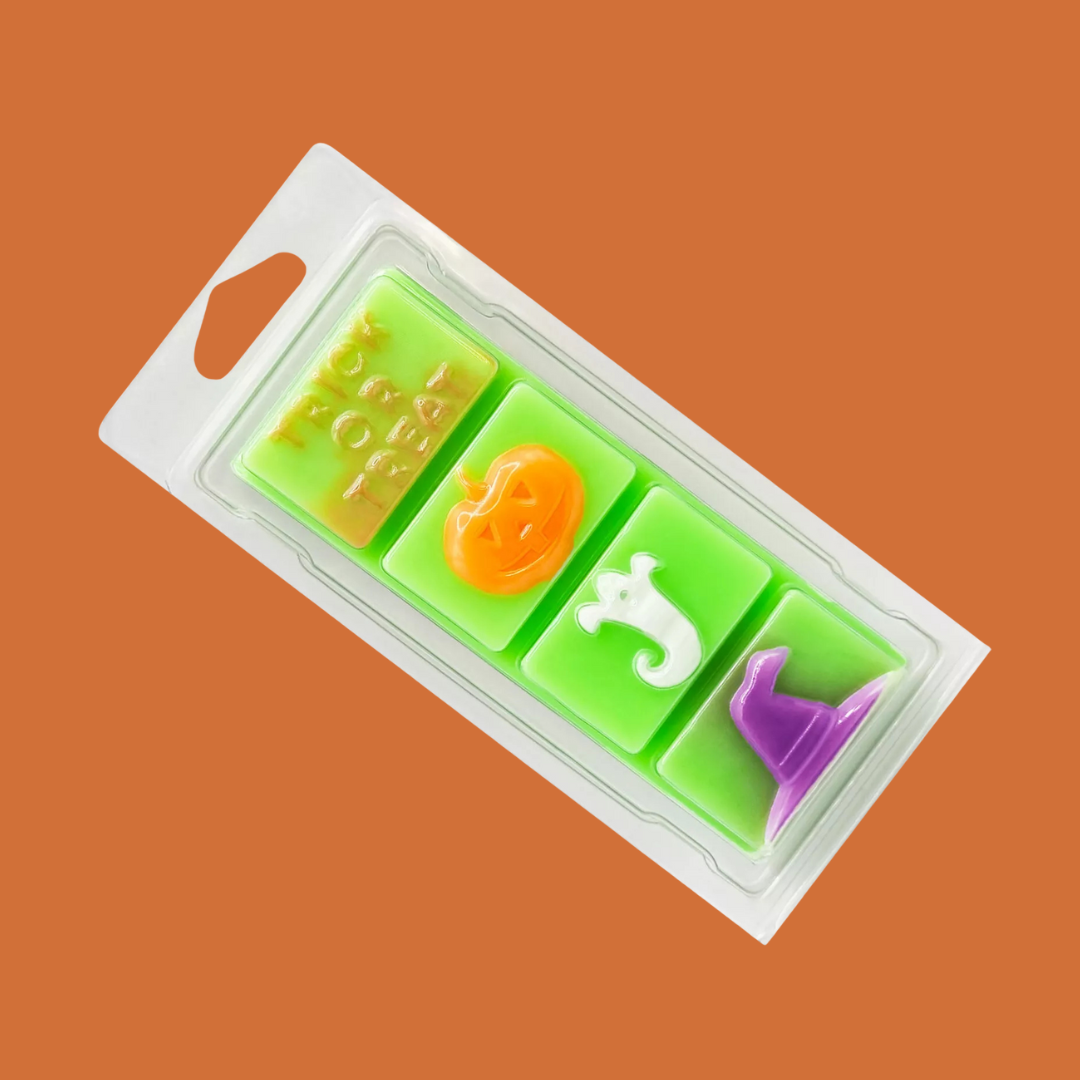4 Cavity Halloween Wax Melt Snap Bar Clamshells