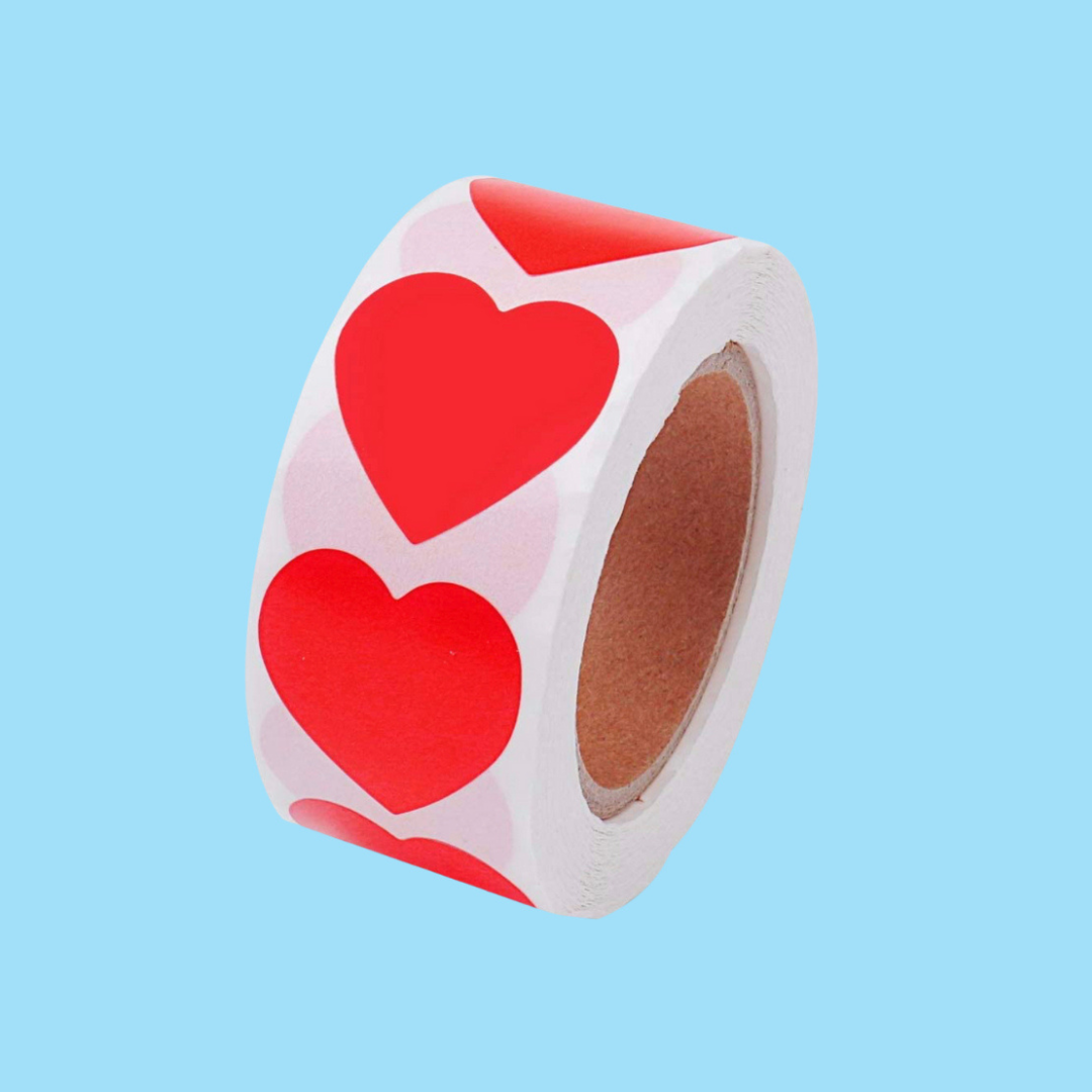 1" Stickers - Heart