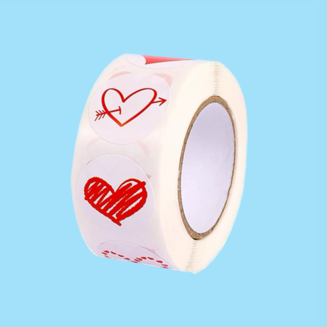 1" Stickers - Heart