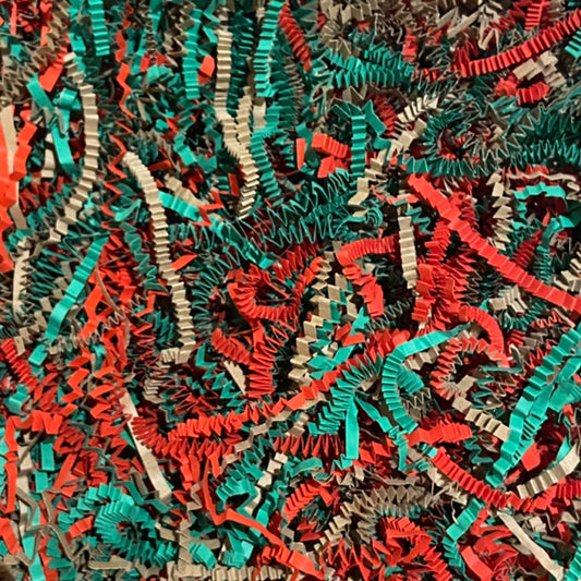 Christmas Tree Mix Zigzag Shredded Paper (4mm)