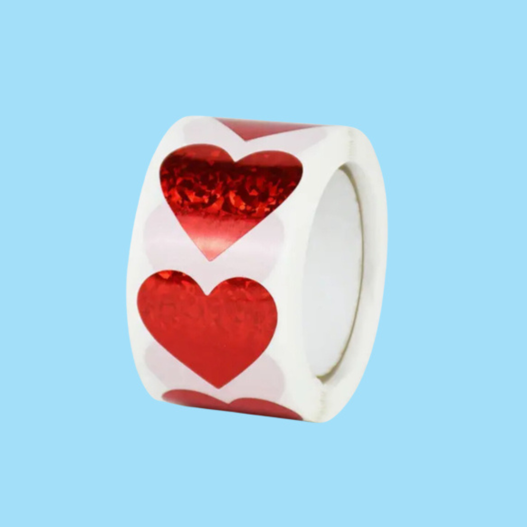 1" Stickers - Heart