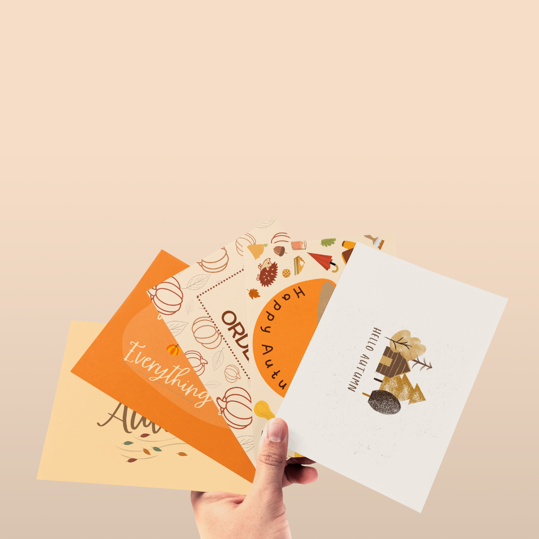 105mm x 148mm (A6) Autumn Appreciation Cards