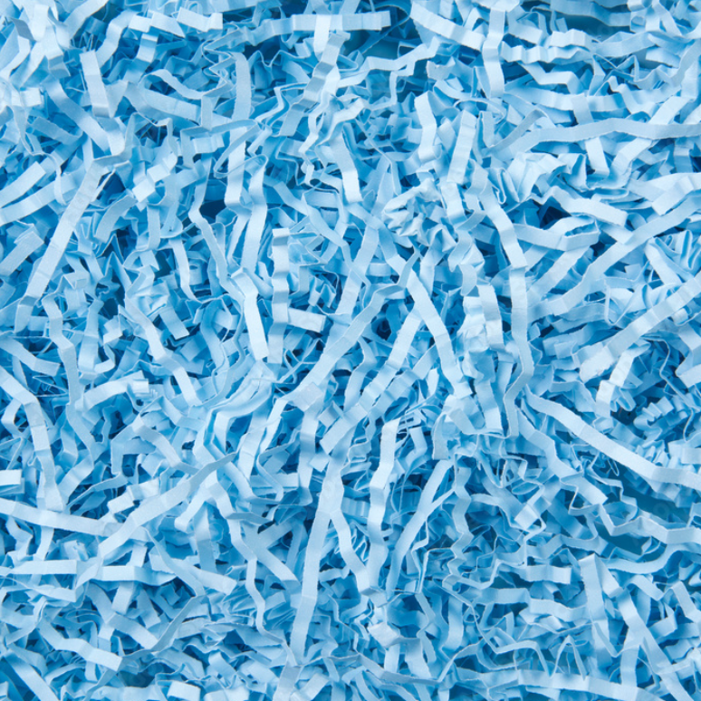 Baby Blue Zigzag Shredded Paper (4mm)
