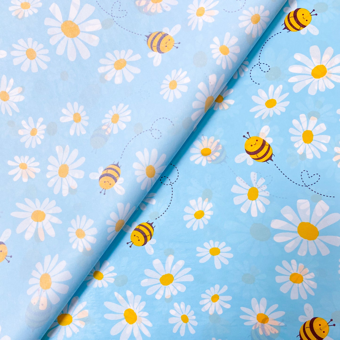 Bee Patterned Tissue Paper 20x30" (18gsm)
