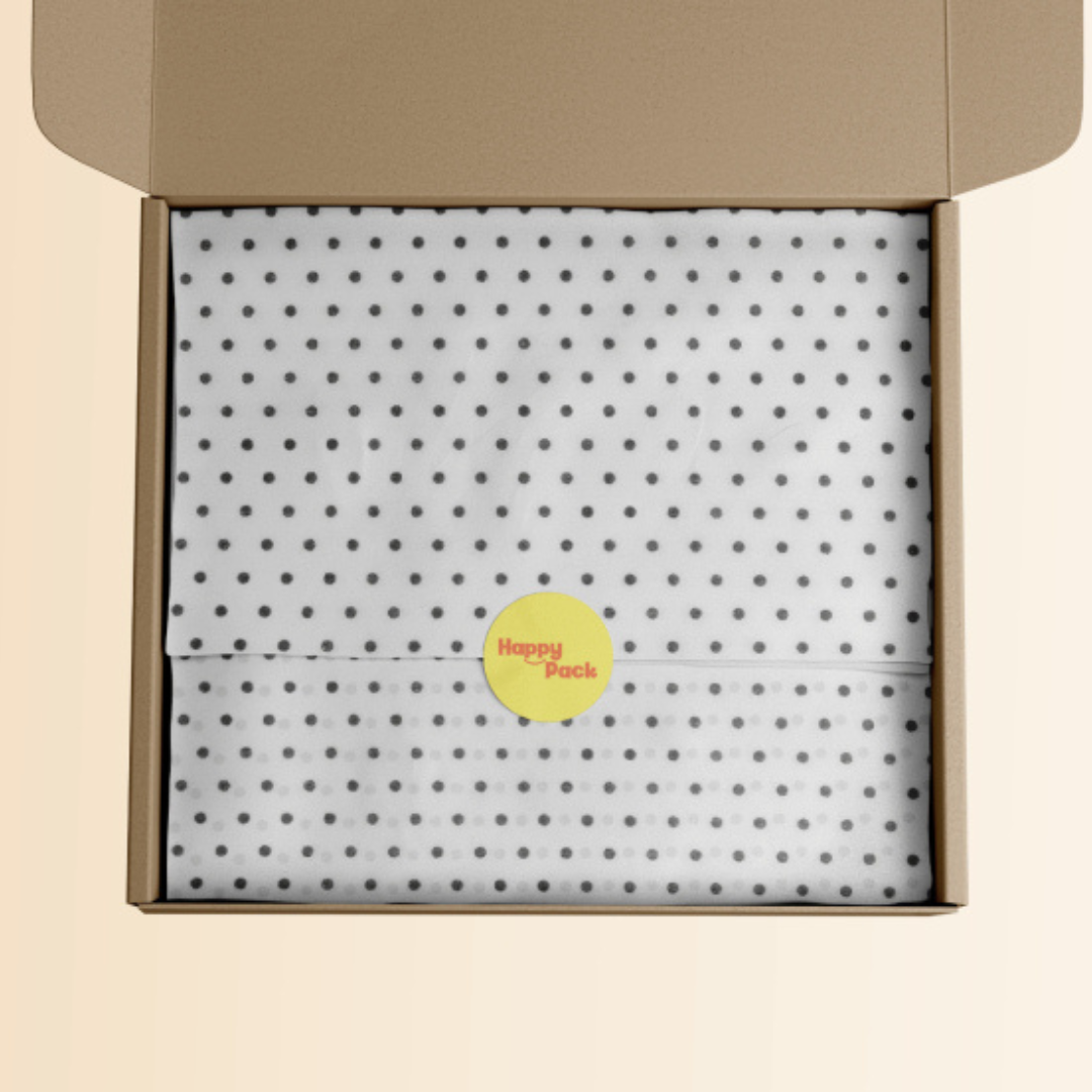 Polka-Dot Patterned Tissue Paper 17x27" (18gsm)