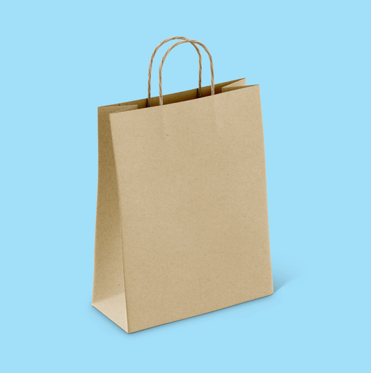 Brown Kraft Paper Twist Handle Bags