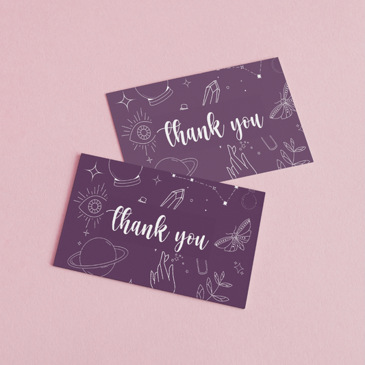 85mm x 55mm Celestial Appreciation Cards
