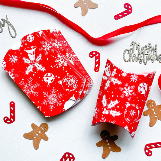 Christmas Pillow Boxes - Pack of 10