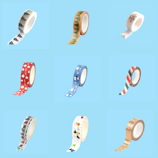 Christmas Patterned Washi Tape (15mmx10m)