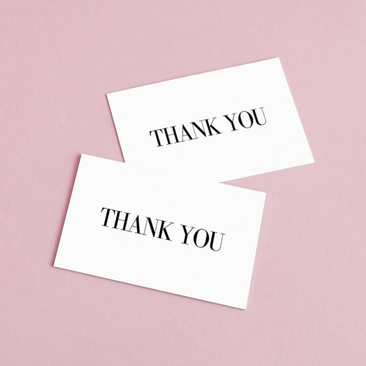 85mm x 55mm Classic Appreciation Cards