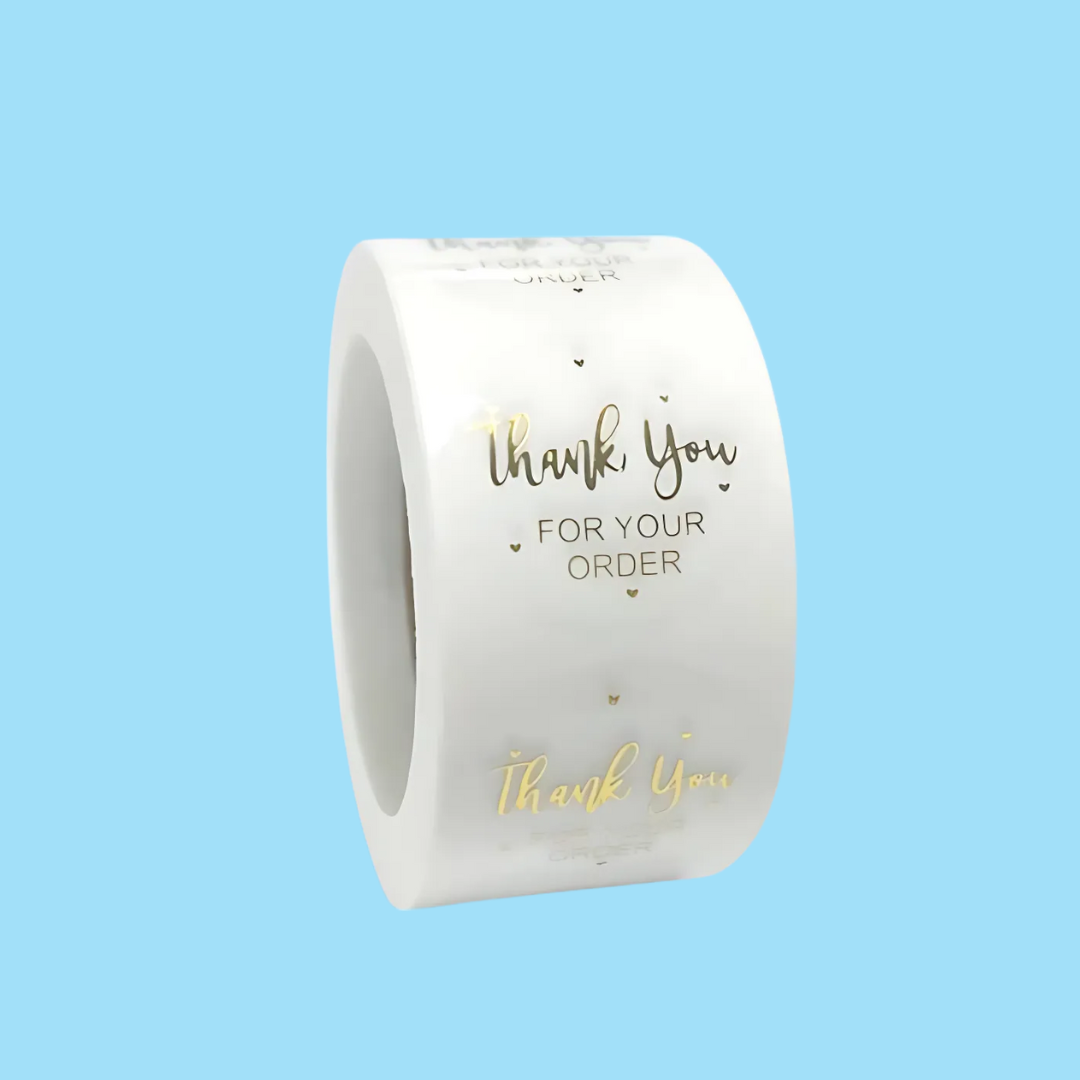 1" Stickers - 'Thank You For Your Order'