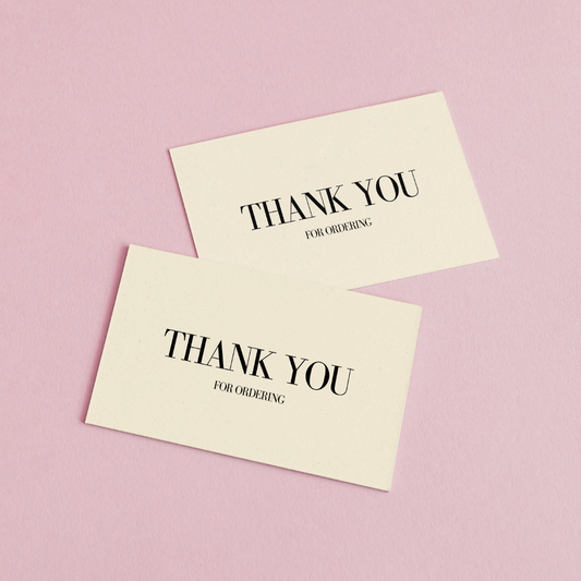 85mm x 55mm Cream Appreciation Cards