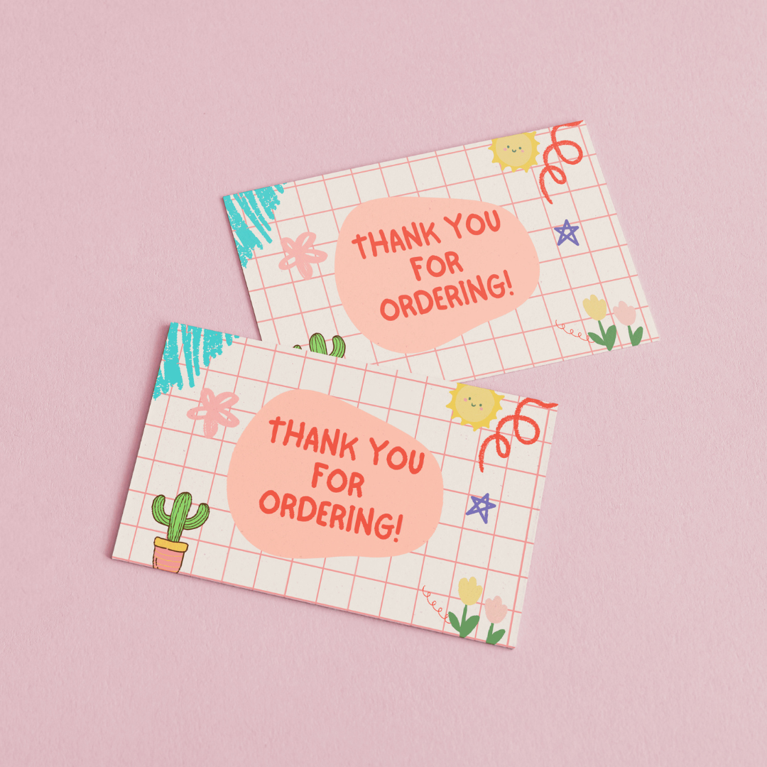 85mm x 55mm Doodle Appreciation Cards