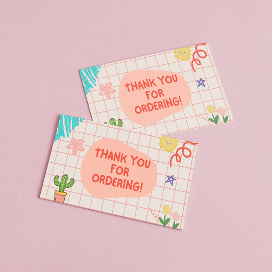 85mm x 55mm Doodle Appreciation Cards