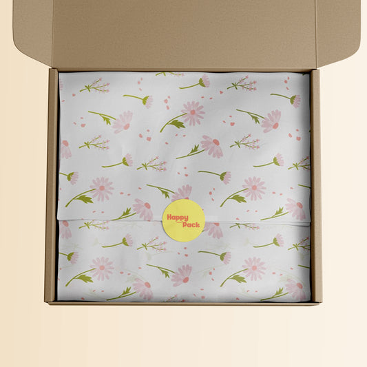 Floral Patterned Tissue Paper 20x30" (18gsm)
