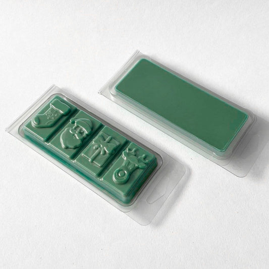 4 Cavity Christmas Wax Melt Snap Bar Clamshells