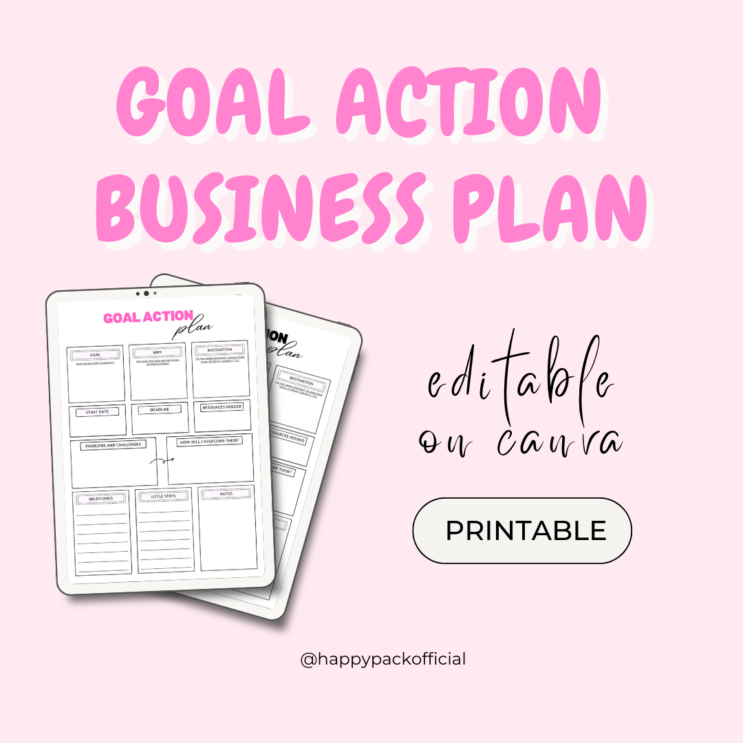 Business Goal Action Plan Printable