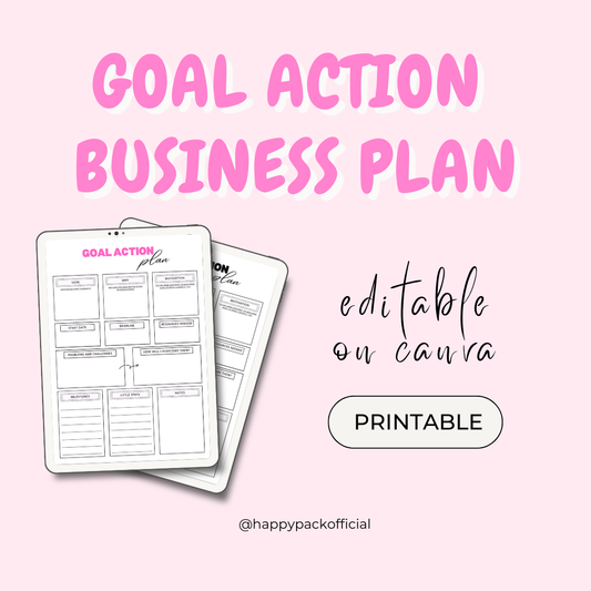 Business Goal Action Plan Printable