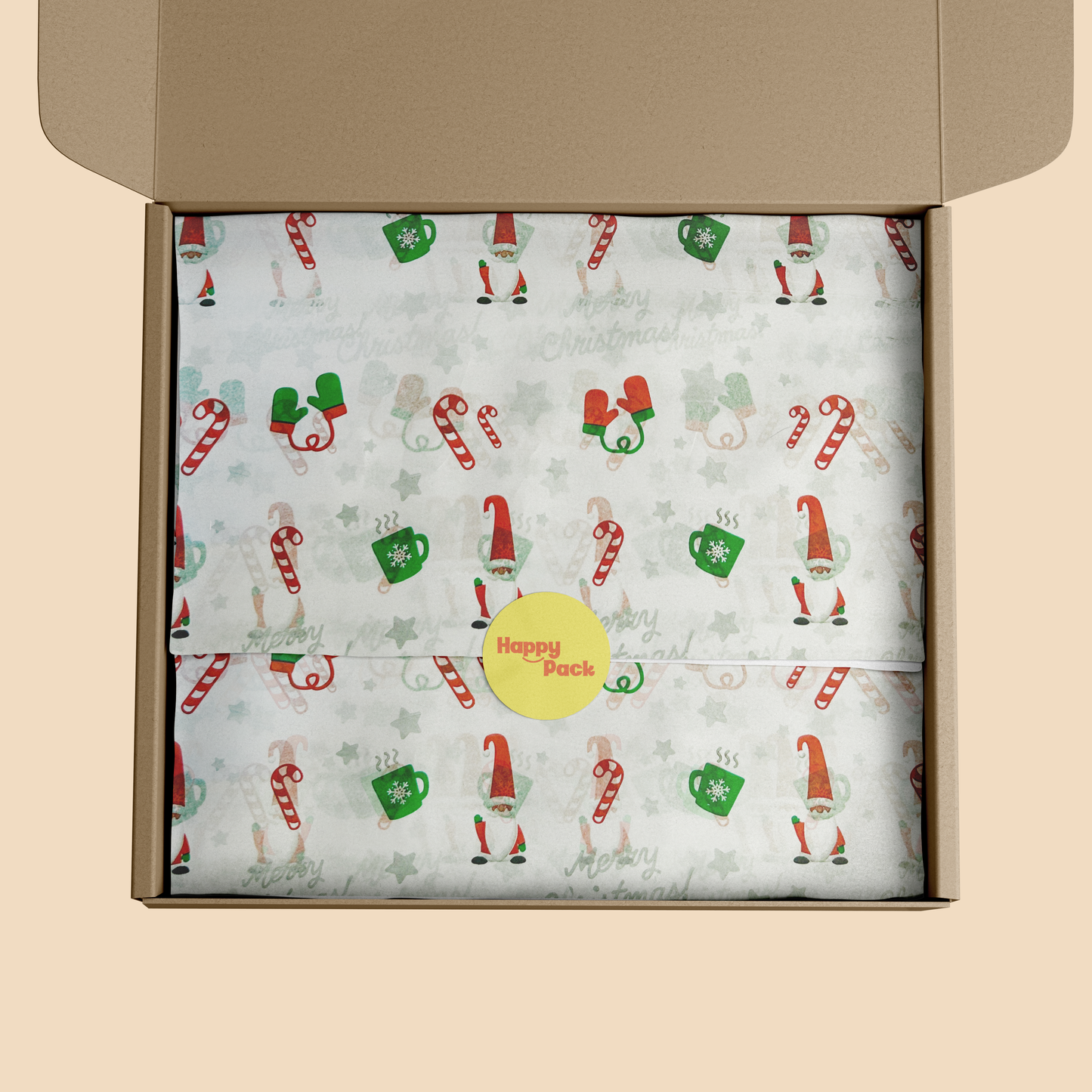 Christmas Patterned Tissue Paper 20x30" (18gsm)