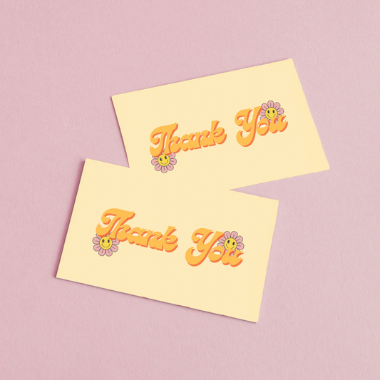 85mm x 55mm Groovy Appreciation Cards