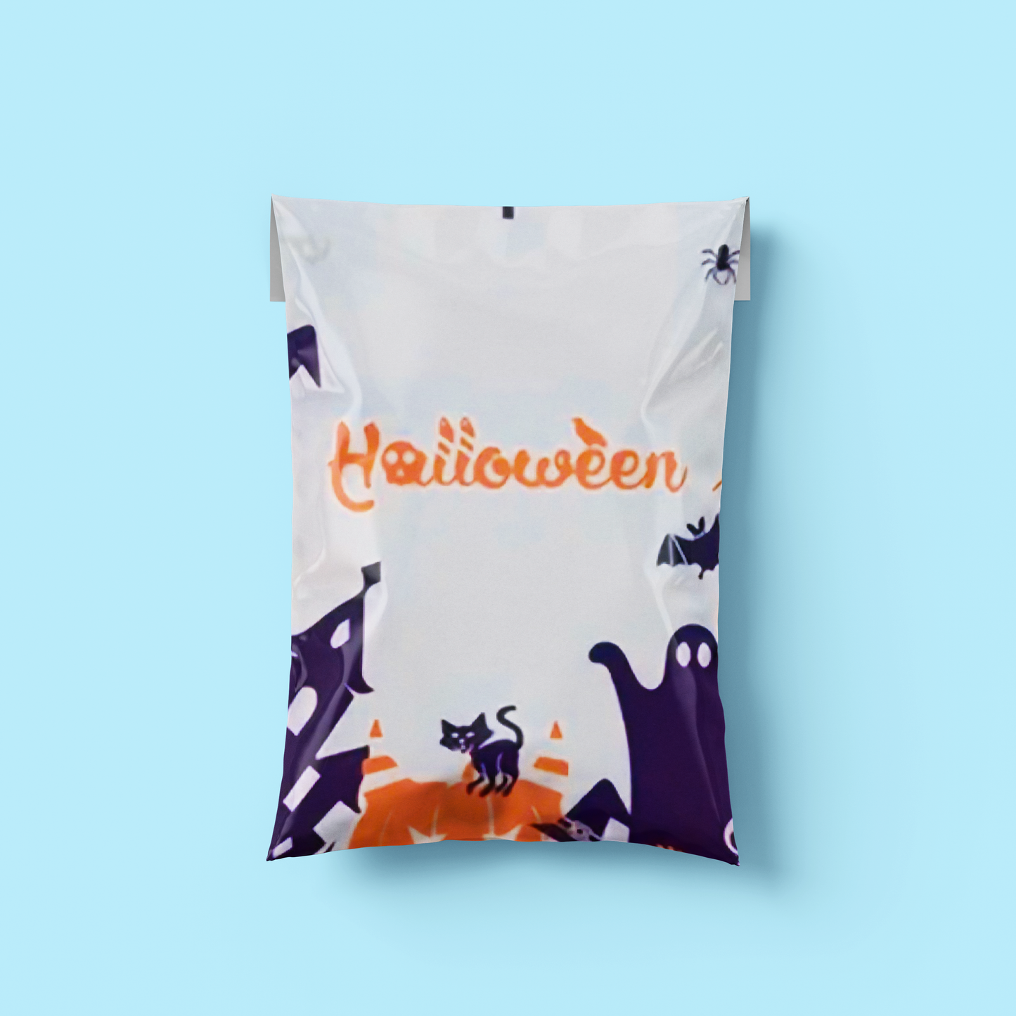 Patterned Poly Postal Bags - Halloween