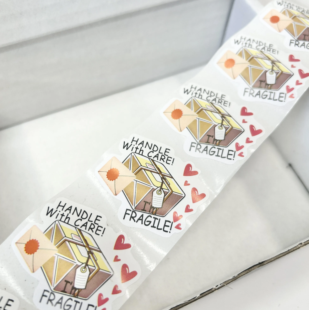 'Handle with Care, I'm Fragile!' Stickers