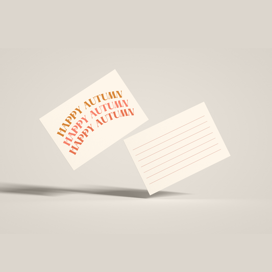105mm x 148mm (A6) Autumn Message Cards