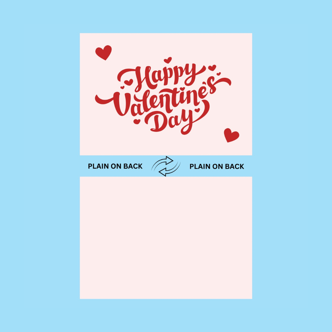 105mm x 148mm (A6) Valentine's Day Appreciation Cards