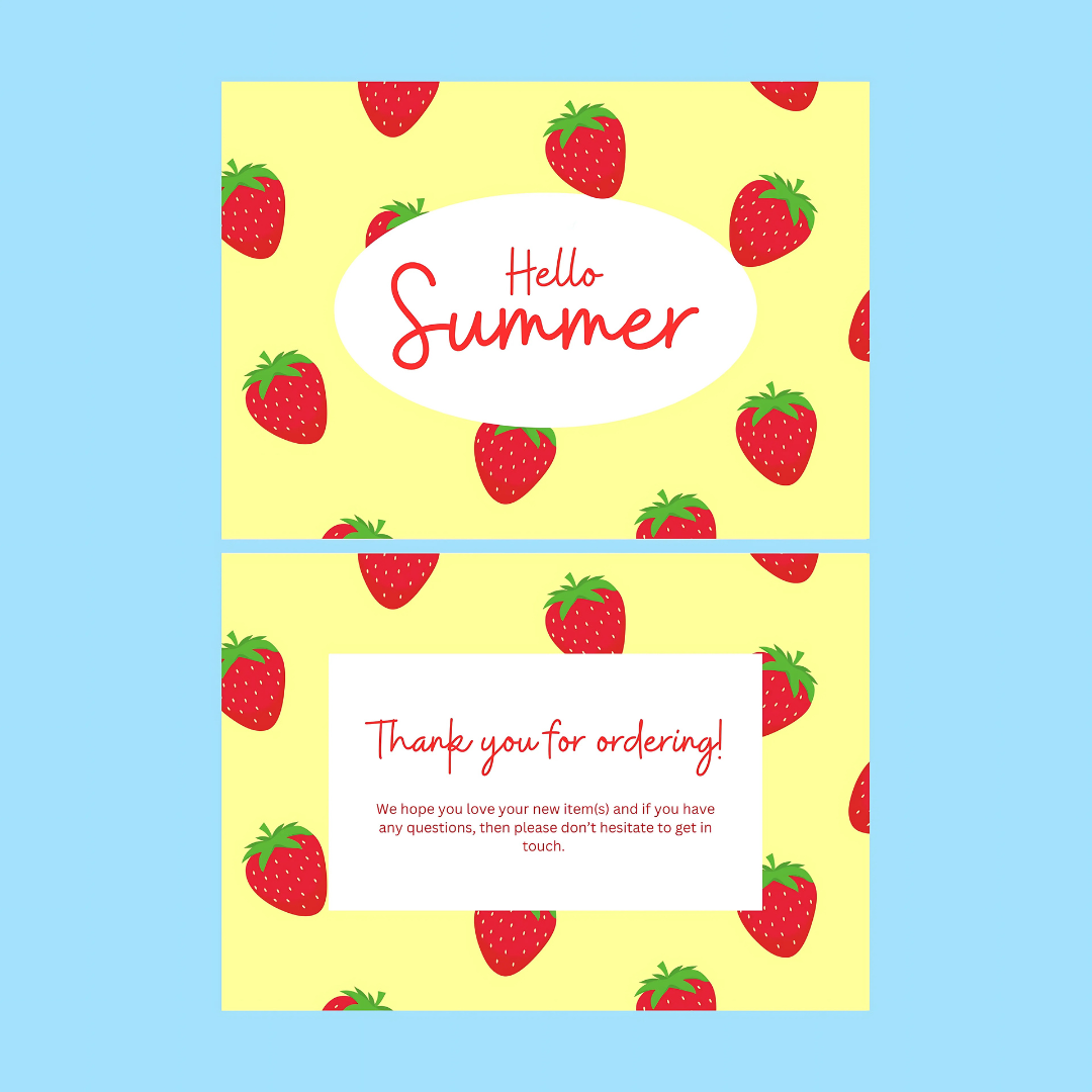 105mm x 148mm (A6) Spring & Summer Appreciation Cards