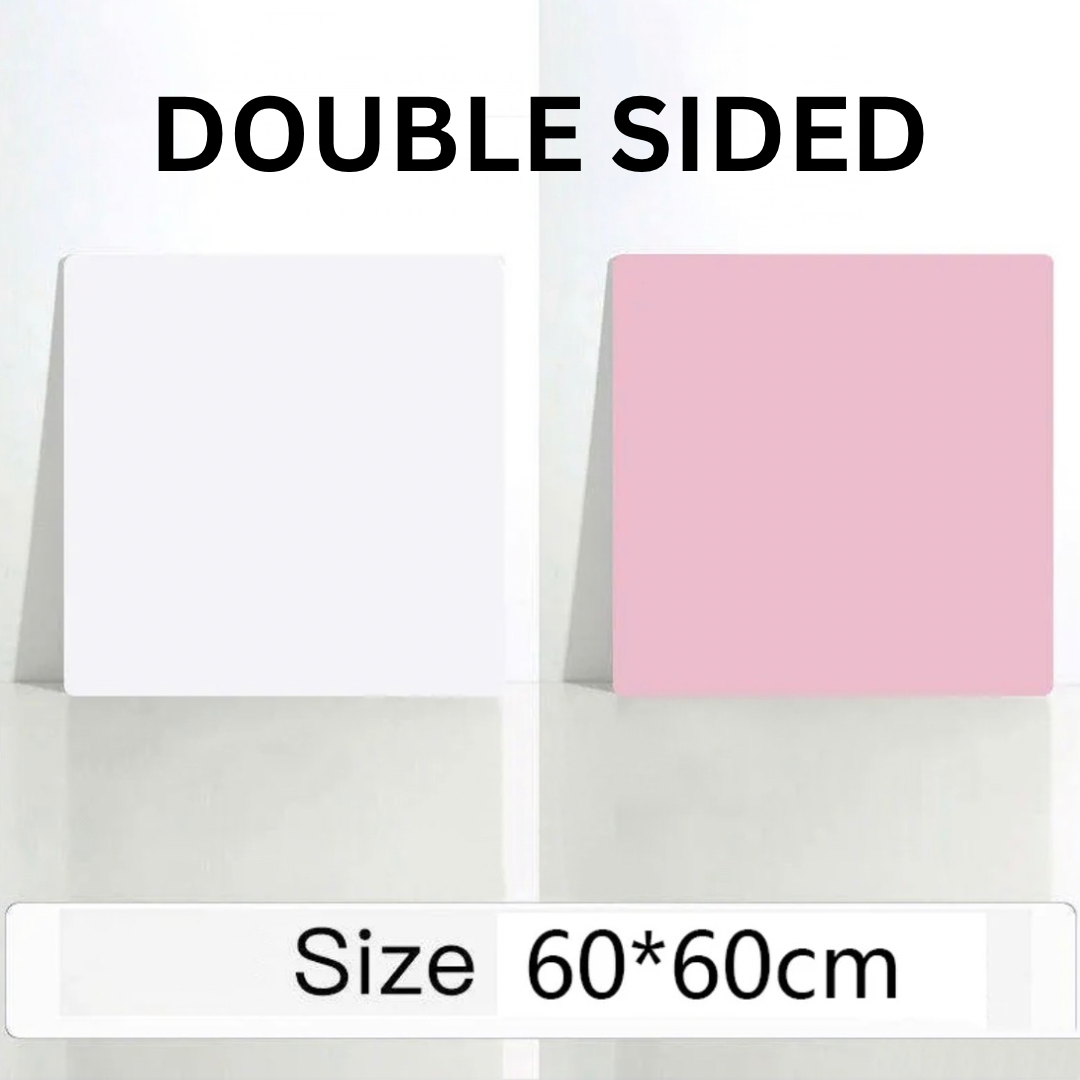 Double-Sided Photography Backdrop – Pink/White