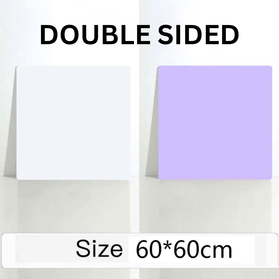Double-Sided Photography Backdrop – Lilac/White