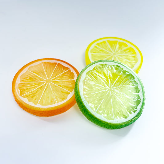 Mini Faux Citrus Slices - Set of 3