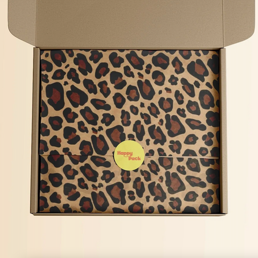 Leopard Print Patterned Tissue Paper 20x30" (18gsm)