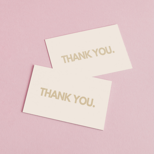 85mm x 55mm Luxury Appreciation Cards