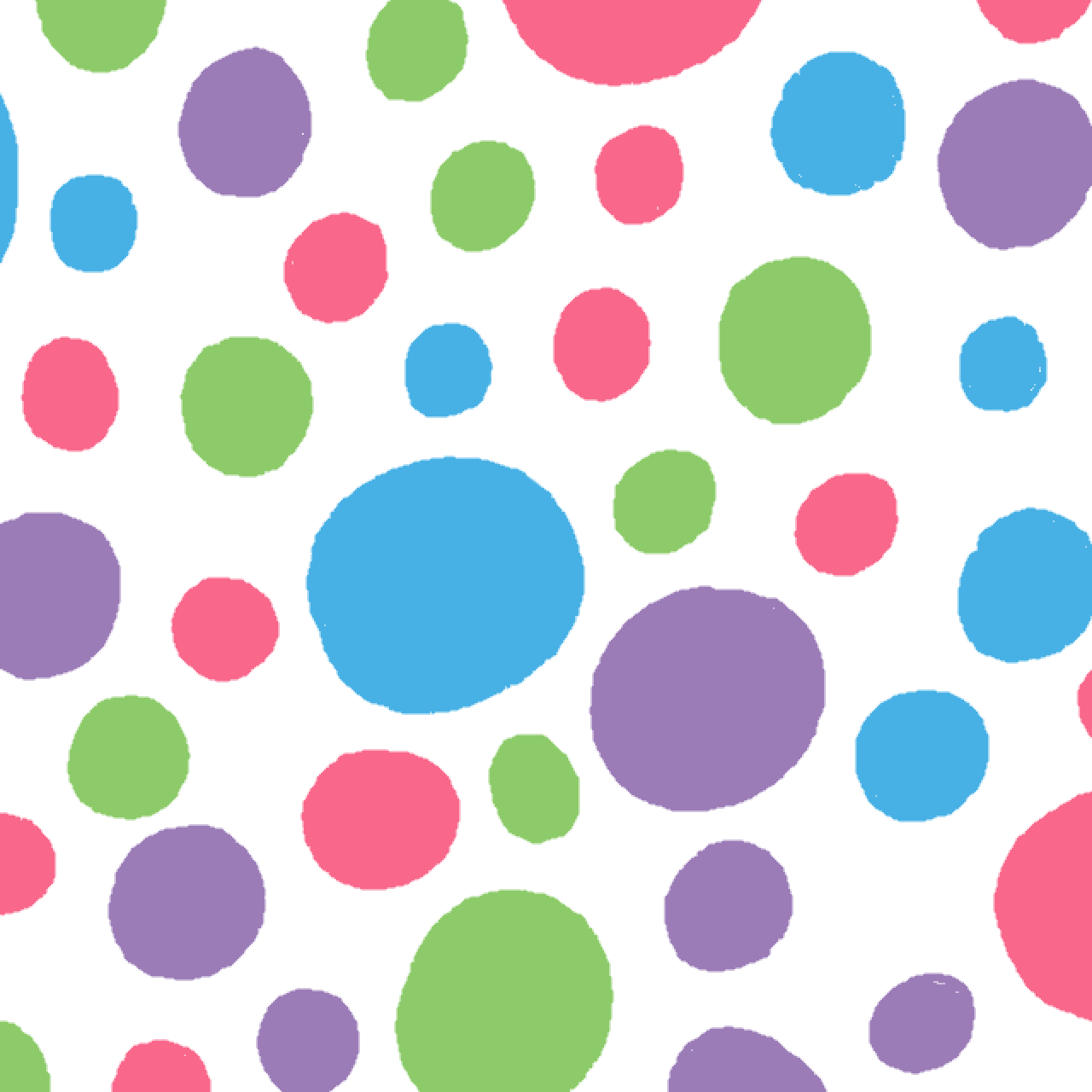 Multicoloured Dots Patterned Tissue Paper 20x30" (18gsm)