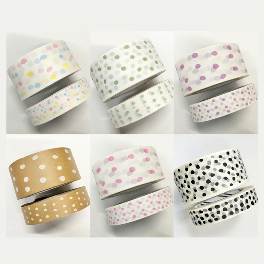 Polka-Dot Patterned Paper Tape