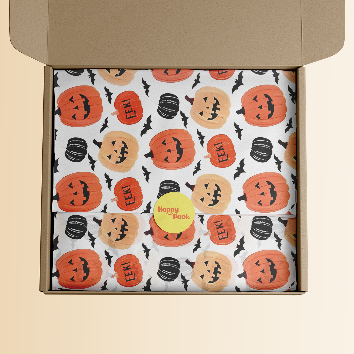 Halloween Patterned Tissue Paper 20x14" (18gsm)