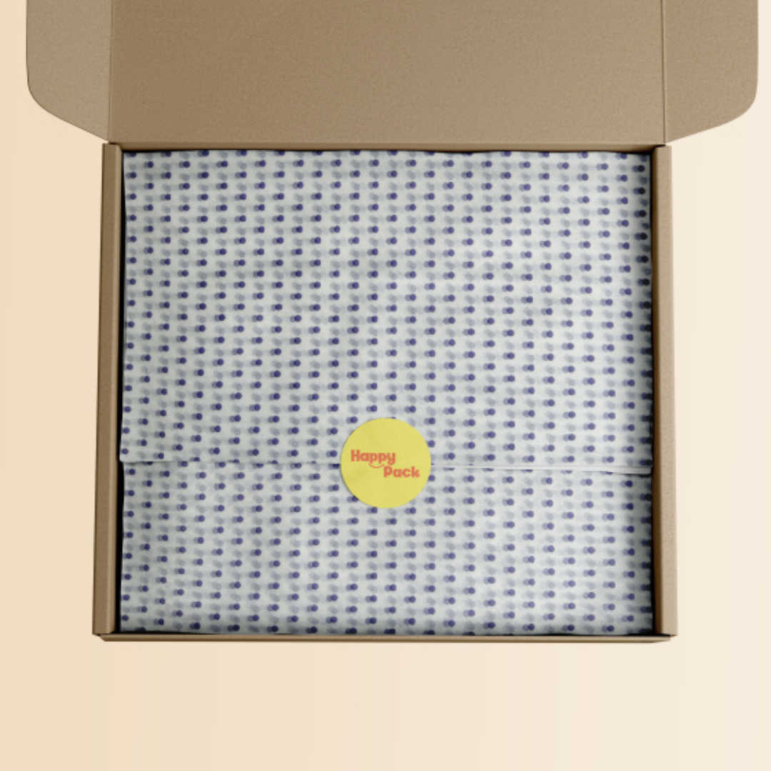 Polka-Dot Patterned Tissue Paper 17x27" (18gsm)