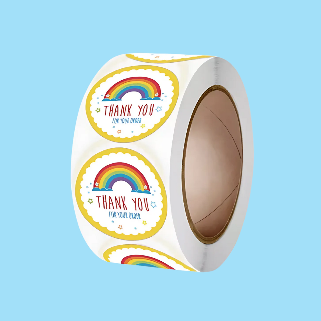 1" Stickers - 'Thank You For Your Order'