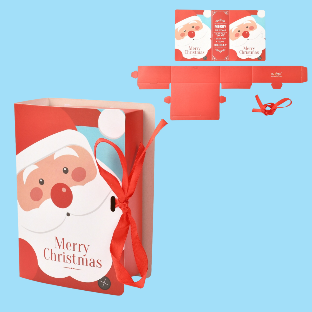Christmas Book-Style Gift Boxes – Pack of 20