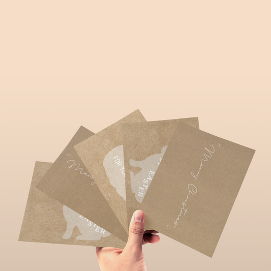 105mm x 148mm (A6) Appreciation Cards - Natural/Recycled